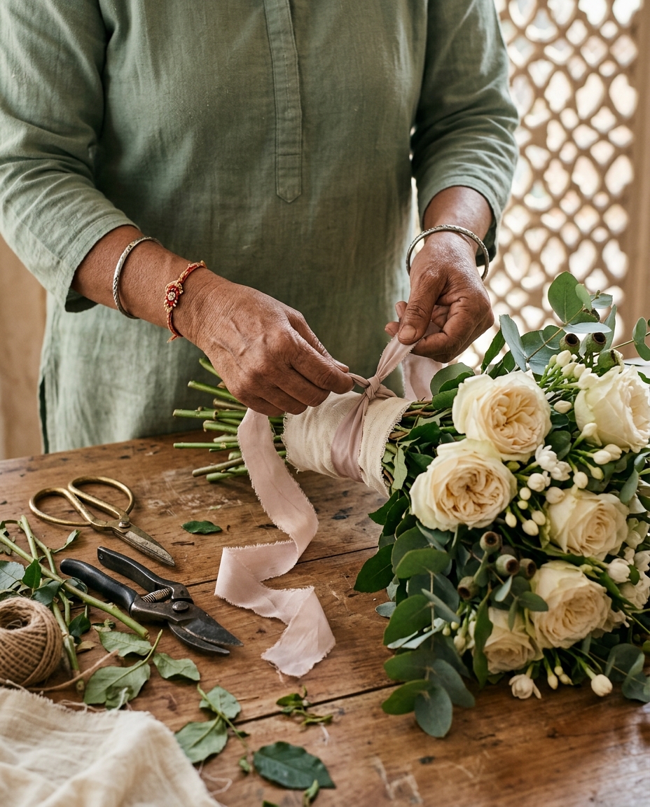 Florist's hands